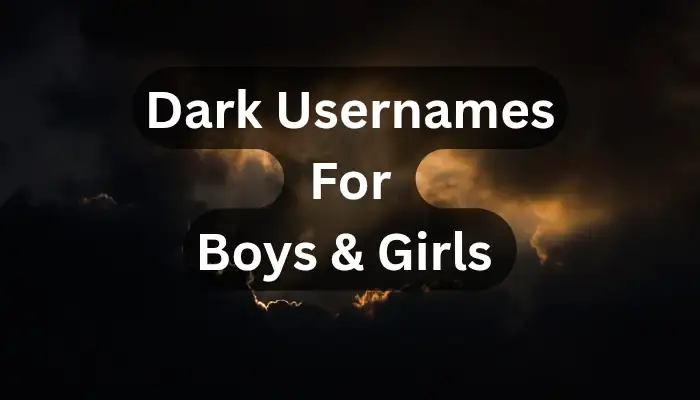 List of creative dark usernames for social media and gaming platforms
